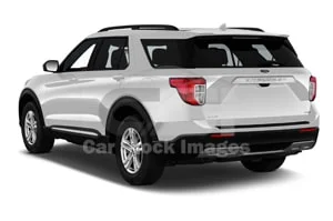 2021 Ford Explorer XLT 5 Door SUV Angular rear