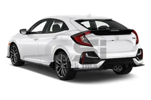 2021 Honda Civic Sport Touring 5 Door Hatchback Angular rear