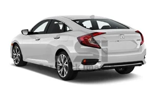 2021 Honda Civic Touring 4 Door Sedan Angular rear